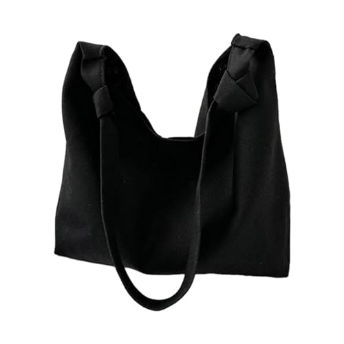 BABYVIVA Tasche für Damen, Achseltasche, große Kapazität, Einkaufstasche, Schultertasche für Mädchen, Damen, einfarbig, Unterarmtasche, trendige Tasche, Schwarz , As shown (error 1-3cm) von BABYVIVA