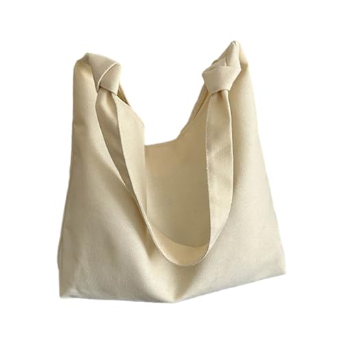 BABYVIVA Tasche für Damen, Achseltasche, große Kapazität, Einkaufstasche, Schultertasche für Mädchen, Damen, einfarbig, Unterarmtasche, trendige Tasche, beige, As shown (error 1-3cm) von BABYVIVA