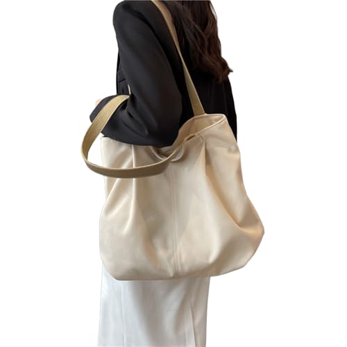 BABYVIVA Tasche für Damen, Damen Große Kapazität Canvas Tasche Schultertaschen Funktionelle und Praktische Handtasche für Arbeit Schule und Reisen, beige, Reference picture information von BABYVIVA