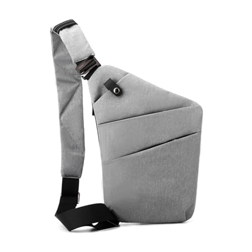 BABYVIVA Tasche für Damen, Gürteltasche, Reise-Brusttasche, große Kapazität, Tasche für Erwachsene, Unisex, Damen, Herren, spritzwassergeschützt, Umhängetasche, grau, As shown in the picture (error von BABYVIVA