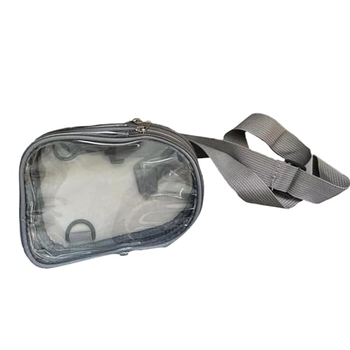 BABYVIVA Tasche für Damen, Gürteltasche, transparent, Schultertasche für Damen, Mädchen, Reise-Brusttasche, wasserdicht, über der Schultertasche, große Kapazität, Crossbody-Tasche, grau, 13*8*18cm von BABYVIVA