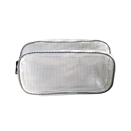 BABYVIVA Tasche für Damen, antistatische Reinraum-Ingenieur-Tasche für Reinraum, transparent, PVC, Hüfttasche, Schultertasche, Ba, weiß, 27x17x7cm von BABYVIVA