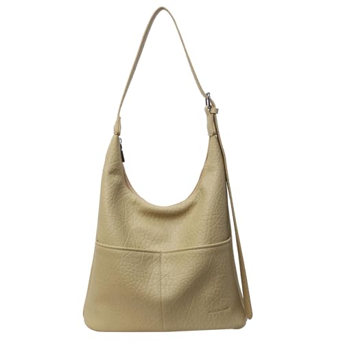 BABYVIVA Tasche für Damen, große Kapazität, PU-Leder, Achsel-Schultertasche, modisch, schlicht, einfarbig, verstellbar, Crossbody-Tasche unter den Armen, grün, As shown in the picture (error 1-3cm) von BABYVIVA