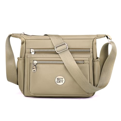 BABYVIVA Tasche für Damen, leichte Damen-Umhängetasche, funktionelle Mädchentasche, praktischer und modischer Reisebegleiter, groß und modisch, khaki, As shown in the picture (error 1-3cm) von BABYVIVA