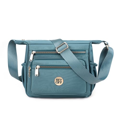 BABYVIVA Tasche für Damen, mehrere Taschen, Umhängetasche, Nylon, Reisetasche, Kuriertasche, modische Mama-Tasche, kleine lässige Tasche, leichte Umhängetasche, blau, As shown in the picture (error von BABYVIVA