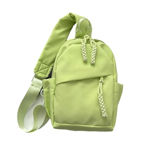BABYVIVA Tasche für Damen, stilvolle Brusttasche für Studenten und Jugendliche, große Kapazität, Umhängetasche, Messenger für Schule und Alltag, grün, 19*10.5*29.5cm von BABYVIVA