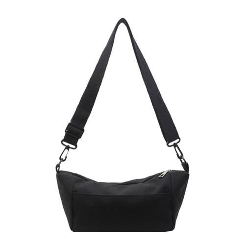 BABYVIVA Tasche für Damen, stilvolle Canvas-Umhängetasche für Damen und Herren, einzigartiger Einzelriemen, Crossbody-Pack mit persönlichem Charme, Schwarz , As shown in the picture (1-3cm error) von BABYVIVA