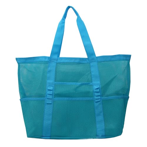 BABYVIVA Tasche für Damen, wasserdichte Strandtaschen für Erwachsene, große Kapazität, Schultertaschen für Reisen, Aufbewahrungstasche, Handtasche, himmelblau, 43*20*39cm von BABYVIVA