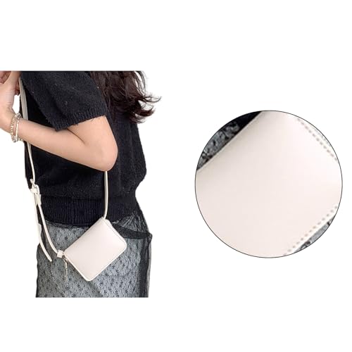 BABYVIVA Umhängetasche für Damen, 2024, spritzwassergeschützt, PU-Leder, Handytasche für Mädchen und Frauen, modische Crossbody-Tasche, Vintage, quadratische Tasche, beige, As shown in the picture von BABYVIVA