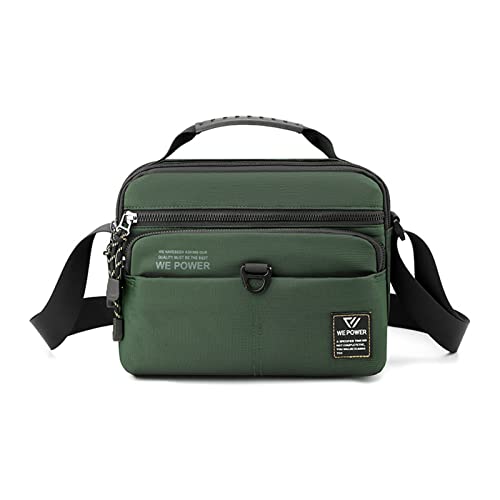 BABYVIVA Umhängetasche für Damen, Herren, einfache Reisetasche, Umhängetasche, lässig, große Kapazität, Kuriertasche für Sport, Workout, Wandern, Grau / Grün, As shown in the picture von BABYVIVA