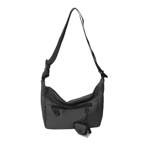 BABYVIVA Umhängetasche für Damen, Herren und Damen, Umhängetasche, Kuriertasche, solide, lässig, tragbar, Nylon, Crossbody-Tasche mit mehreren Taschen für Schule, Reisen, grau, As shown in the picture von BABYVIVA