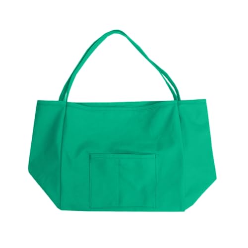 BABYVIVA Umhängetasche für Damen, einfarbig, Umhängetasche, Kuriertasche, modische Handtasche, Segeltuch, Einkaufstasche, große Kapazität, Crossbody-Tasche, grün, As shown in the picture (1-3cm error) von BABYVIVA