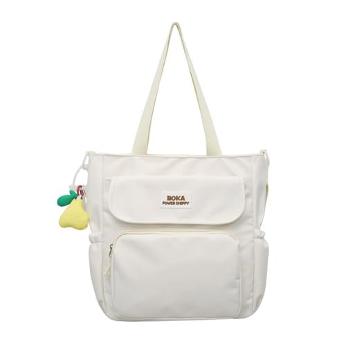 BABYVIVA Umhängetasche für Damen, modische Umhängetasche, große Kapazität, Umhängetasche, Kuriertasche, einfache lässige Handtasche, Studentenbuchtasche, beige, As shown in the picture von BABYVIVA