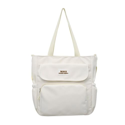 BABYVIVA Umhängetasche für Damen, modische Umhängetasche, große Kapazität, Umhängetasche, Kuriertasche, einfache lässige Handtasche, Studentenbuchtasche, beige, As shown in the picture von BABYVIVA