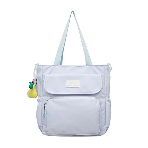 BABYVIVA Umhängetasche für Damen, modische Umhängetasche, große Kapazität, Umhängetasche, Kuriertasche, einfache lässige Handtasche, Studentenbuchtasche, hellblau, As shown in the picture von BABYVIVA