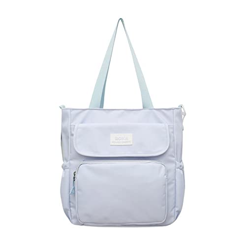 BABYVIVA Umhängetasche für Damen, modische Umhängetasche, große Kapazität, Umhängetasche, Kuriertasche, einfache lässige Handtasche, Studentenbuchtasche, hellblau, As shown in the picture von BABYVIVA