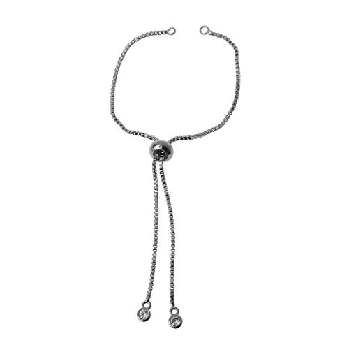 BABYVIVA Verstellbarer Schieberchen Armband Slider Extender Ketten Mit Strasszauberkugel Enden Für Frauen Mädchen Schmuck Herstellung von BABYVIVA
