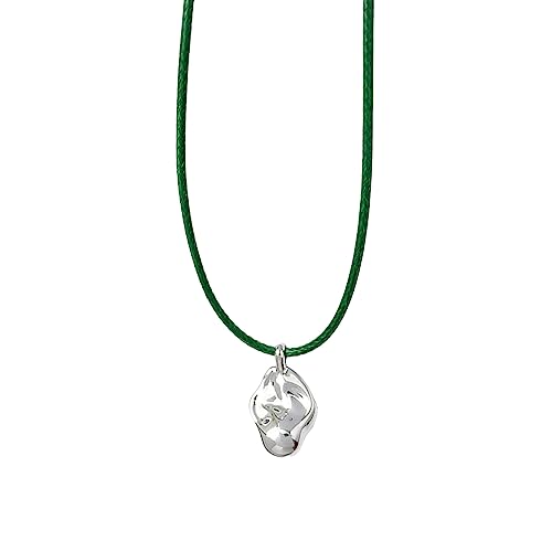 BABYVIVA Y2k Unregelmäßige Halskette mit einfachem Kordelzug, Schlüsselbeinkette, kurzer Choker-Anhänger, Halsketten für Frauen und Mädchen, Party-Schmuck, About 40cm, Kupfer von BABYVIVA
