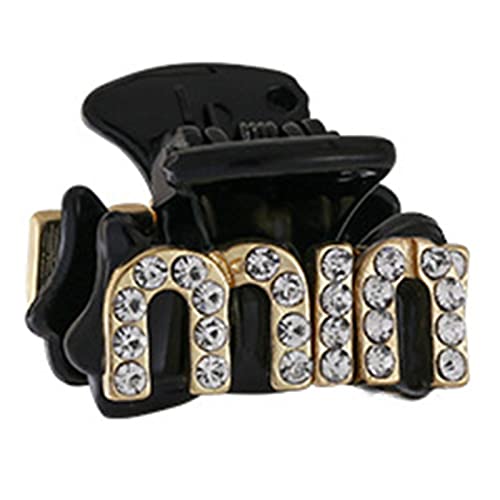 Frauen Haare Clip Haarnadel Harz Franse Hairclip Süßer Strasssteine ​​Buchstabe Haarklaue Barrettes Nicht Schlupf Mädchen Hair Accessoire von BABYVIVA