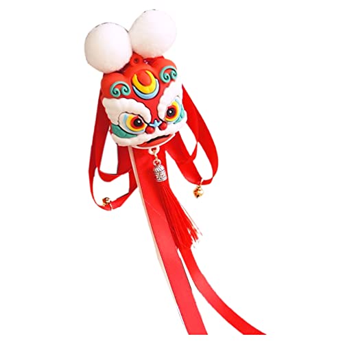 Mädchen Haarklammern Schöne Neujahr Formplüschhaarklammern Quastenband Design Für Kinder Cosplay Party Haare Dekore von BABYVIVA