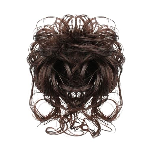 Synthetische Hochsteckfrisuren Brötchen Haare Knackig Elastische Haarseile Lockige Haarbrötchen Haarverlängerung Für Frauen Mädchen Haarstyling Tool von BABYVIVA