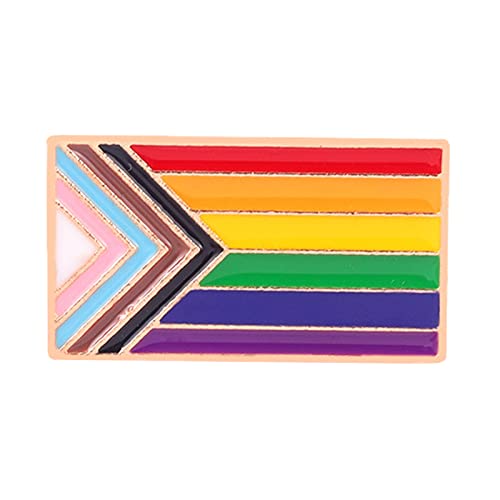 staol Brosche für Frauen, Love is Love, LGBTQ-Flagge, Brosche, Regenbogen-Flagge, Emaille, Anstecknadeln, Abzeichen, Dekorationen für Kleidung und Taschen, Geschenke, As shown in the picture, Metall von BABYVIVA