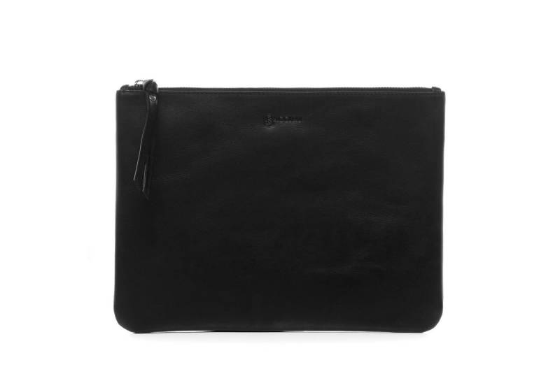 BACCINI Kosmetiktasche echt Leder Kosmetiktasche groß Ledertasche 30_cm MEL, Schminktasche echt Leder Damen, Kosmetiktäschchen Make-Up schwarz von BACCINI