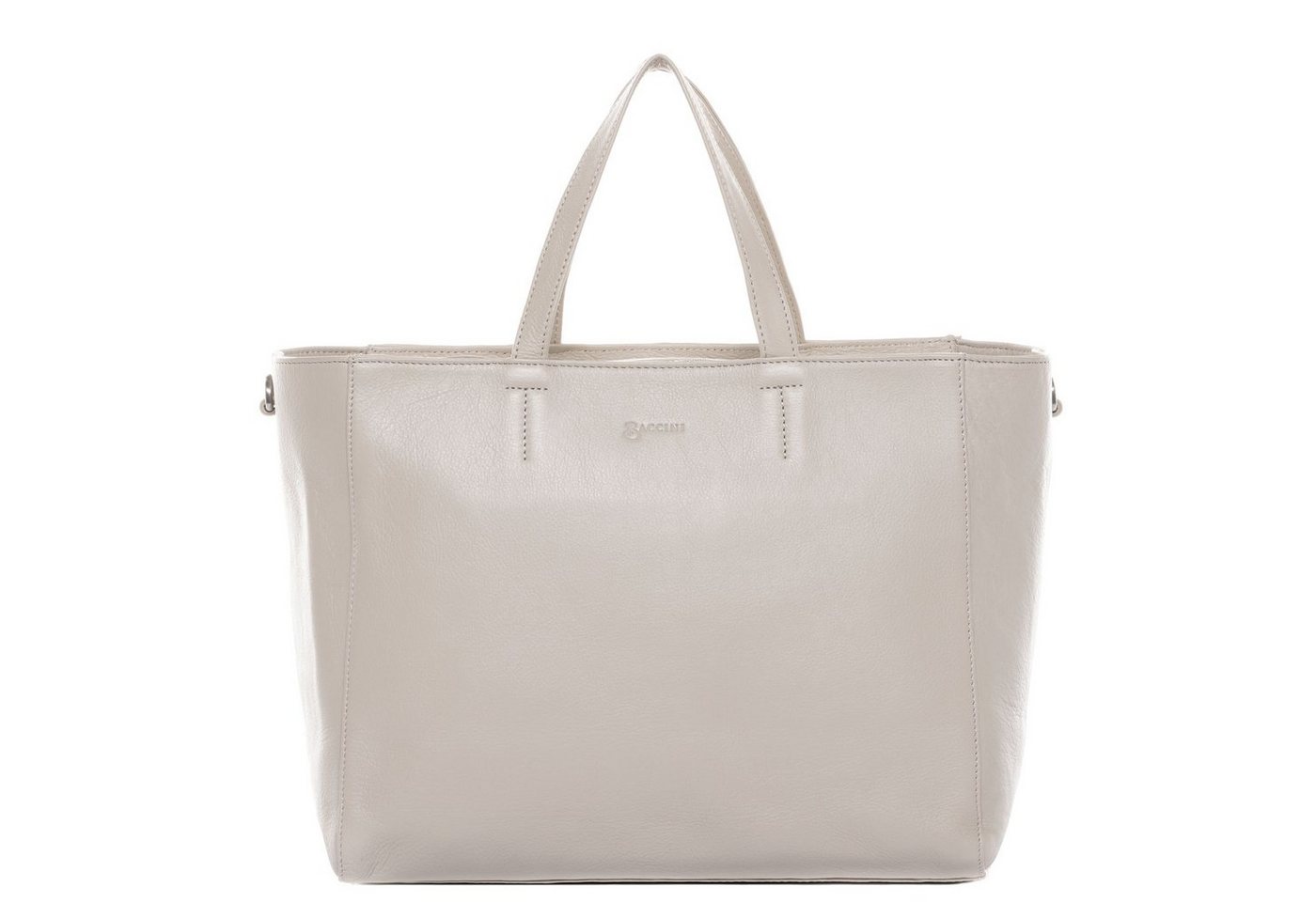 BACCINI Schultertasche Leder Henkeltasche Damen RENA, Ledertasche Echtleder für Damen, Henkeltasche ivory von BACCINI