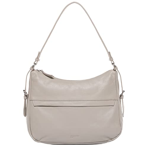 BACCINI Handtasche mit Langen Henkeln ROSA aus Nappa-Leder I Henkeltasche für Damen I Schultertasche beige handgefertigt von BACCINI