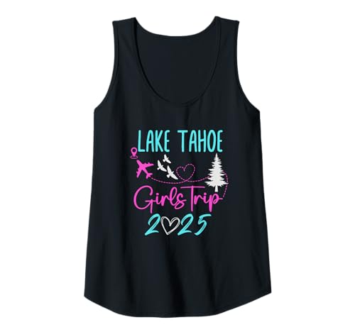Damen Lake Tahoe Girls Trip 2025, Urlaubsparty, passende Reisen Tank Top von BACHELORETTE VIBES Lake Tahoe