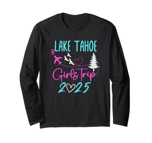 Lake Tahoe Girls Trip 2025, Urlaubsparty, passende Reisen Langarmshirt von BACHELORETTE VIBES Lake Tahoe