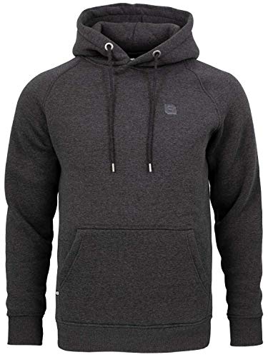 BACKSPIN Sportswear - Basic Hoodie Farbe Dunkelgrau meliert, Größe 5XL von BACKSPIN Sportswear