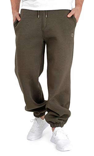 BACKSPIN Sportswear Jogginghose Herren & Damen Dunkel Olivgrün I Warme Unisex Jogging-Hose weit geschnitten mit 70% Baumwolle I Sweatpants kuschelig Freizeithose von BACKSPIN Sportswear