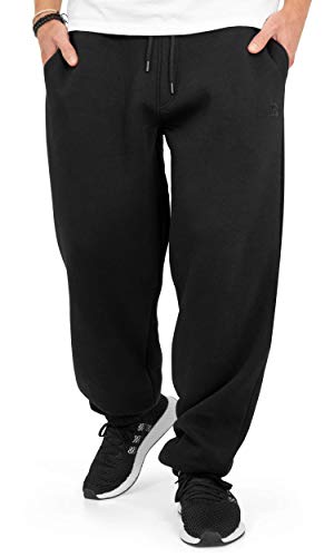 BACKSPIN Sportswear Jogginghose Herren & Damen Schwarz I Warme Unisex Jogging-Hose weit geschnitten mit 70% Baumwolle I Sweatpants kuschelig Freizeithose von BACKSPIN Sportswear