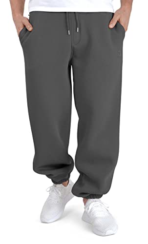 BACKSPIN Sportswear Jogginghose Herren & Damen Schiefergrau I Warme Unisex Jogging-Hose weit geschnitten mit 70% Baumwolle I Sweatpants kuschelig Freizeithose von BACKSPIN Sportswear