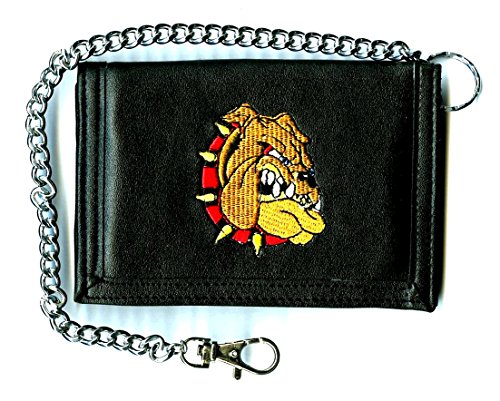BAD TASTE Geldbörse HOOLIGANS mit 33 cm verchromter Kette Biker Wallet beidseitig bestickt von BAD TASTE