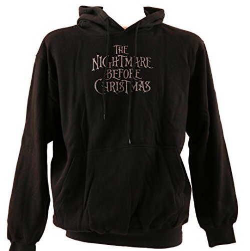 BAD TASTE Hoodie The Nightmare Before Christmas Kapuzenpullover Nr. 3 schwarz beidseitig Siebdruck lieferbar in den Größen L und XL (L) von BAD TASTE