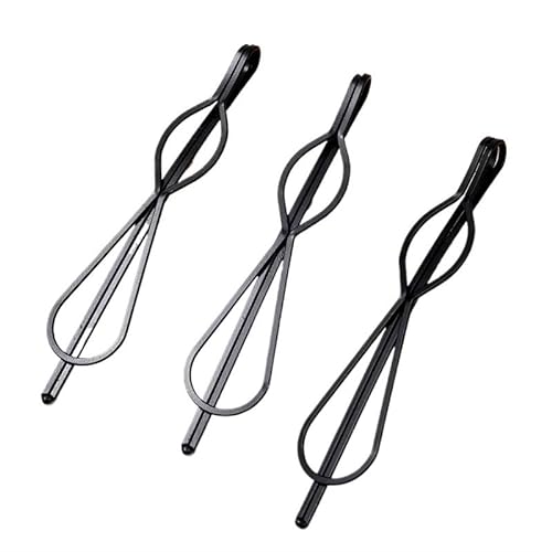 1/20Pcs Simple Black Hairpins for Women Barrettes Headwears Girls BB Clips Headdress Barrettes Korean Hair Styling Accessories (Color : Style 7, Size : 1pcs) von BADALO