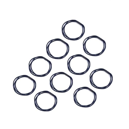 10 Stück Damen Mädchen einfache, einfache elastische Haarbänder, Haargummi, Bündel, Pferdeschwanz-Clips (Color : Three in one Navy, Size : Size fits all) von BADALO