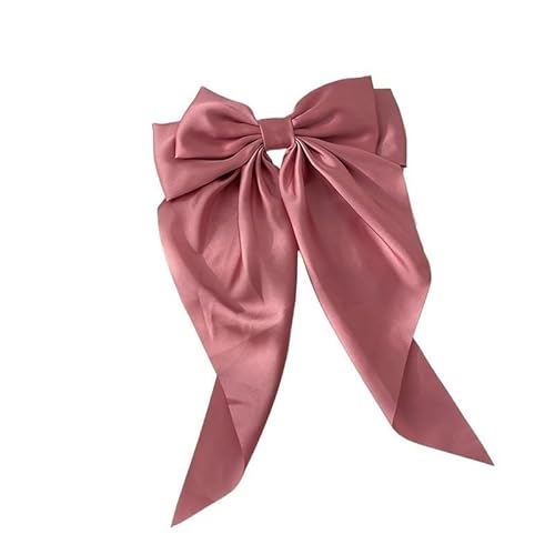 11 einfarbige Bänder, große Bänder, Haarspangen, Federklammern, Haarschmuck, Damen- und Mädchen-koreanische Sommer-Kopfbedeckung (Color : Pink) von BADALO