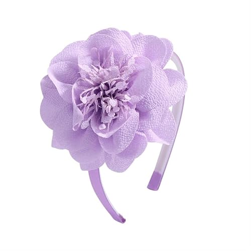 12 Farben einfarbiger Blumen, süße Haarbänder, Mädchen, Prinzessinnenband, Haarbänder, Kopfschmuck, DIY-Kopfschmuck (Color : 25) von BADALO