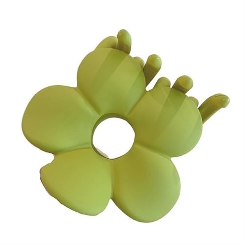 Damenbekleidung, mattierte bunte Blumen-Haarspange, koreanische Haarklammer, Mädchen-Clip, Haarnadel, Haar-Accessoires (Color : 2 Green) von BADALO