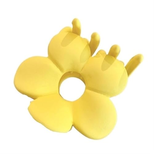 Damenbekleidung, mattierte bunte Blumen-Haarspange, koreanische Haarklammer, Mädchen-Clip, Haarnadel, Haar-Accessoires (Color : 3 Yellow) von BADALO