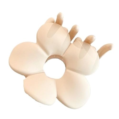 Damenbekleidung, mattierte bunte Blumen-Haarspange, koreanische Haarklammer, Mädchen-Clip, Haarnadel, Haar-Accessoires (Color : 5 Milk coffee color) von BADALO