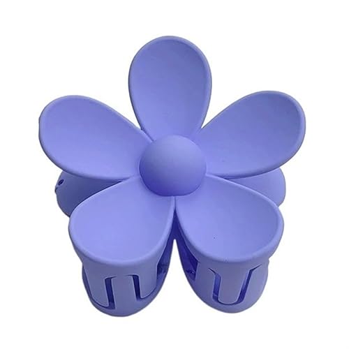 Damenbekleidung, mattierte bunte Blumen-Haarspange, koreanische Haarklammer, Mädchen-Clip, Haarnadel, Haar-Accessoires (Color : Blue) von BADALO