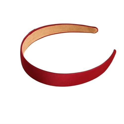 Haarband for Mädchen for Waschen des Gesichts, einfach und vielseitig im Alltag (Color : Wine Red) von BADALO