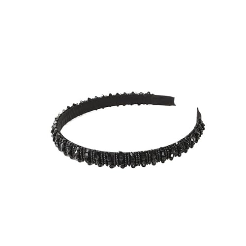 Korea Kristall weiches Stirnband Damen Strass Haarband Perlen Grenze Mädchen Haarschmuck Kopfschmuck Haarband (Color : 2, Size : One Size) von BADALO