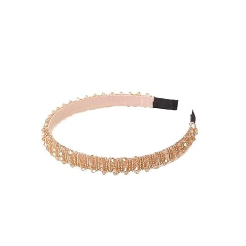 Korea Kristall weiches Stirnband Damen Strass Haarband Perlen Grenze Mädchen Haarschmuck Kopfschmuck Haarband (Color : 3, Size : One Size) von BADALO