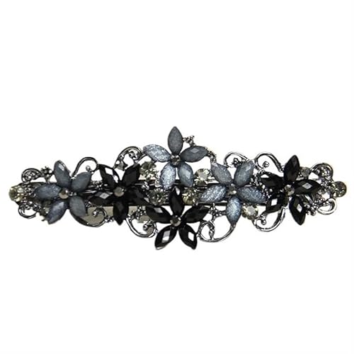 Koreanische Version der Kristallblume Haarnadel Frühling elegante Strass Match Pferdeschwanz Haarnadel Damen Haarschmuck (Color : MHM-01-88-01) von BADALO