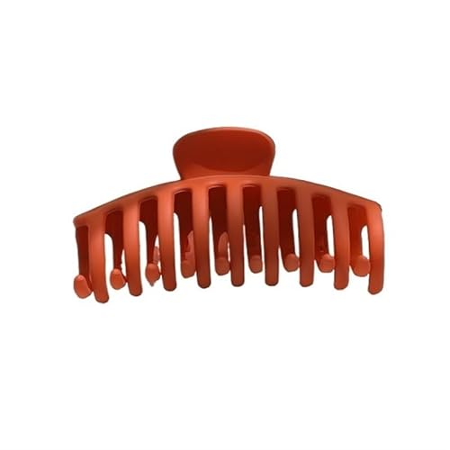 Krabbe Haarspange Bunte große matte Kugel Haarspangen Koreanischer Stil Elegante Acryl Haarnadel Haarschmuck for Frauen (Color : 7 brown) von BADALO